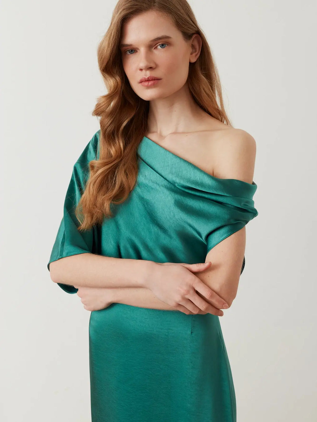 Robe Athena vert émeraude