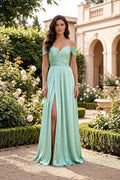 Robe eleganza vert d'eau