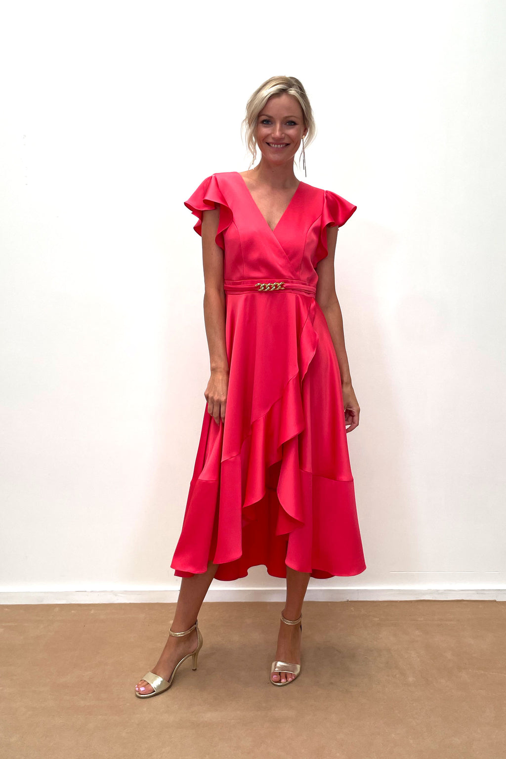 Robe satinée Linea Raffaelli